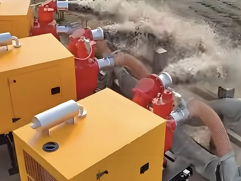 Il-Prodotti għall-Prevenzjoni tal-Għargħar Jianghe jtejbu l-Pompa tal-Ilma Mmexxija mill-Magna Diżil Issettjata biex Isaħħaħ il-Kapaċità Effiċjenti tad-Drenaġġ tal-Għargħar